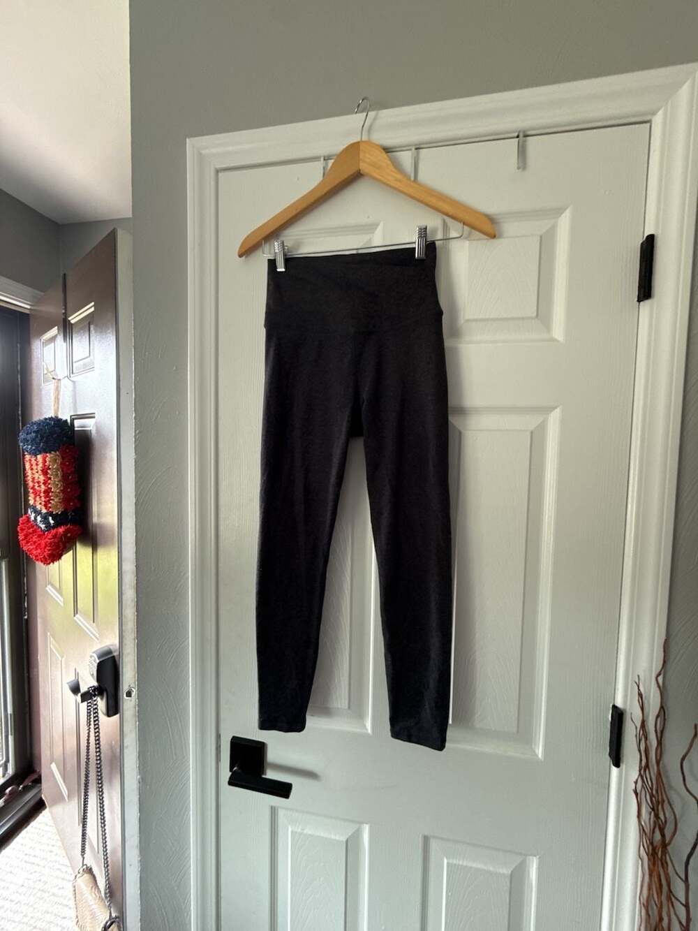 Varley Women's Dark Gray Heathered High Rise Leggings Size S